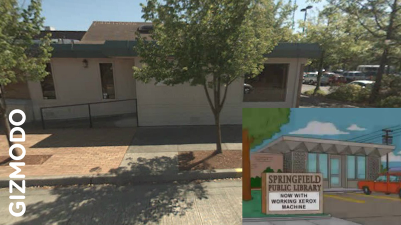 Illustration for article titled What The Simpsons' Springfield Looks Like in Real Life